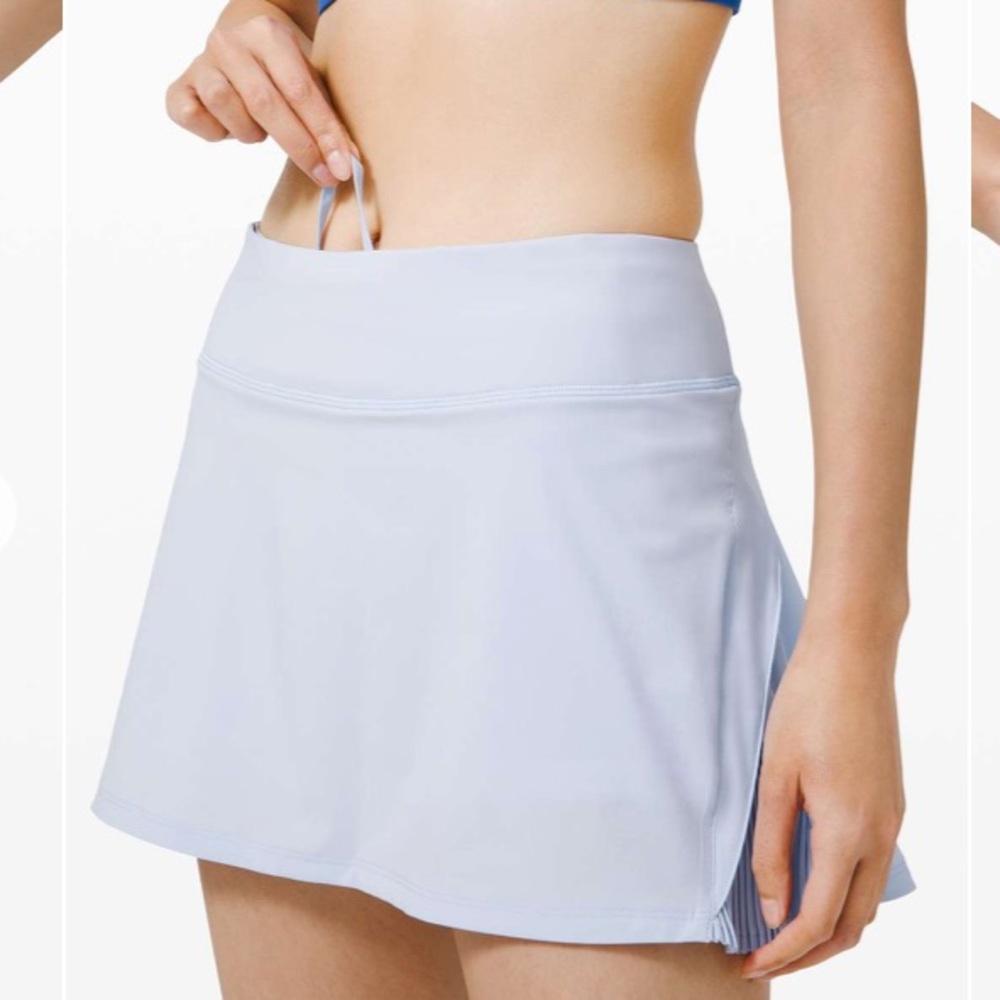 Lululemon Light Blue Play off the Pleats Skirt w/ Shorts | Size 8, 13”